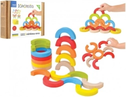 Puidust tasakaalumoosaik vikerkaarekaared, 24 detaili