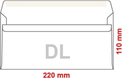 Isekleepuvad DL ümbrikud 100 tk