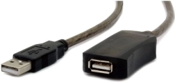 Aktiivne USB pikenduskaabel 2.0 AM-AF 5 m must