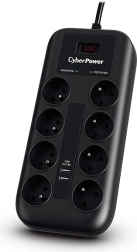 CyberPower ülepingekaitse 8 pistikupesa ja 2 USB-pordiga