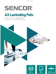 SENCOR A3-lamineerimiskiled, 150 mikronit, 25 tk