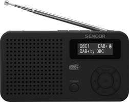 Digitaalne raadio DAB+/FM koos RDS-i, Bluetooth 5.0, LCD ja akuga – 1 tk