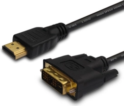 HDMI–DVI kaabel 1,8 m kullatud pistikutega