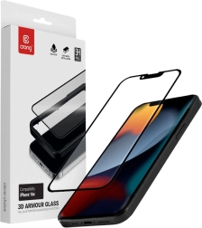 3D karastatud klaas Armour Glass Apple iPhone 16e / iPhone 14 / iPhone 13 / iPhone 13 Pro jaoks koos paigaldusraamiga
