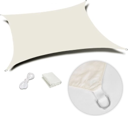 Ruutukujuline veekindel varjutusriie 3×3 m MultiGarden – Beež