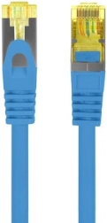 Patchcord kat. 6A S/FTP LSZH CU 0,25 m sinine