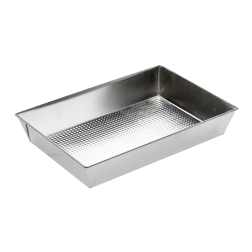 Tekstuurse põhjaga ahjuplaat 36 × 24,5 × 6 cm, tsingitud plekk