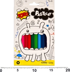 Jumbo kuusnurkset värvipliiatsid 12 tk