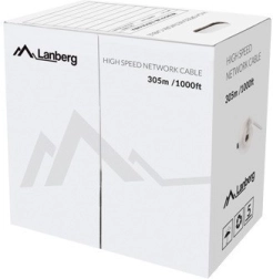 LANBERG UTP Cat.5e vaskne paigalduskaabel 305 m – hall