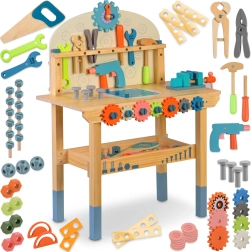 Puidust laste tööpink tööriistadega RICOKIDS