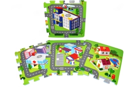 Pehmed vahtplokid – linn, 9 tk (32 × 32 cm)