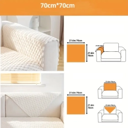 Non-slip elastic throw for sofa and armchair 70 × 70 cm