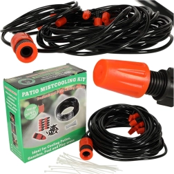 Aia kastmissüsteem veepritsmete ja uduga 20 m