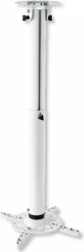 Laekinnitus projektorile, kõrgus reguleeritav 50–77 cm, kandevõime 15 kg, valge