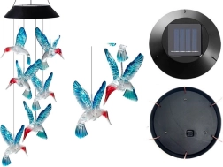 Päikesetoitel rippvalgusti koolibrid LED, värviline