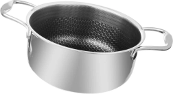 Roostevabast terasest pott COOKCELL 20 cm, 2,75 l mittenakkuva pinnaga