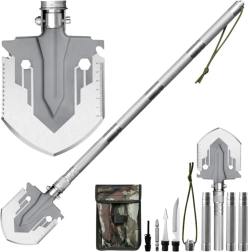 Kokkupandav militaarne labidas 16in1 noaga ja tulepulgaga