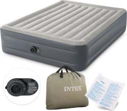 Täispuhutav kaheinimese madrats Intex sisseehitatud elektrilise pumbaga 203 × 152 × 46 cm