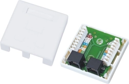 Seinale paigaldatav UTP Cat.5e pistikupesa 2x RJ45