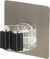 Isekleepuv mopi ja harja seinahoidik profileeritud rullikuga