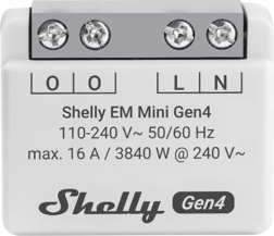 Energiatarbimise mõõtja Shelly EM Mini Gen4 Wi‑Fi ja Matteriga