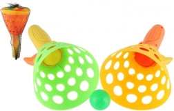 Plastikust mäng Catch Ball – komplekt 2 korvikese ja 3 palliga, 19 cm võrgus
