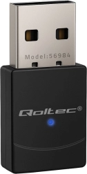 Qoltec juhtmevaba miniadapter Wi‑Fi 6 koos Bluetooth 5.4-ga, USB