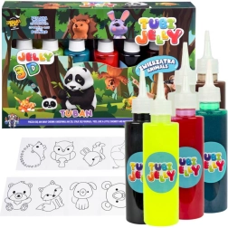 Tuban Tubi Jelly loomakesed – loominguline geelikomplekt, 6 värvi