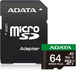 microSD mälukaart Speed Plus 64GB UHS1 U3 V30 A2 160/140 MB/s