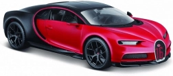 Bugatti Chiron Sporti auto mudel must-punane