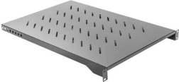 Riiul 19" kappidesse 1U, 1000 mm, 483 × 750 mm, must