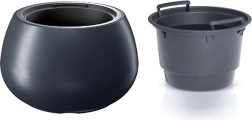 HEOS Flower Pot with Insert 37 cm – Anthracite