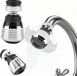 Pöörlev 2in1 aeraator köögi- ja vannitoasegistile, 360° pööratav