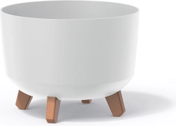 Lillepott Gracia 33,9 cm valge jalgadega
