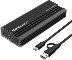 Qoltec M.2 SSD (NVMe ja SATA) korpus USB‑C ühendusega, 2 TB mahutavus