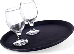 Must libisemiskindel serveerimisalus 35 cm