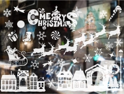 Jõulumustriga aknakleepsud – talvised motiivid