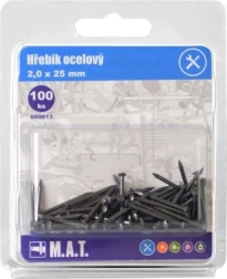 Terasnaelad 25 × 2,0 mm (100 tk)
