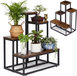 Loft-stiilis lillealus 4 riiuliga ModernHome