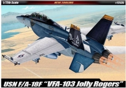 Plastikust mudel lennukist F/A‑18F USN VF‑103 JOLLY ROGERS 1:72