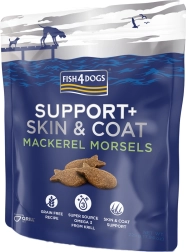 Fish4Dogs koeramaiused Support+ karv ja nahk makrell 225 g