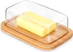 Bambusest võivõihoidik läbipaistva kaanega