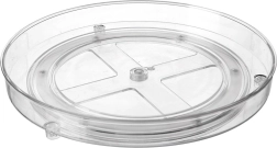 Läbipaistvast plastist pöörlev korraldaja 27 cm