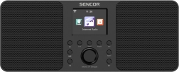 Sencori internetiraadio 2 × 10 W, WiFi, FM, DAB+, USB ja LCD-ekraaniga