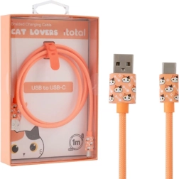 USB‑C laadimiskaabel oranži kassiga