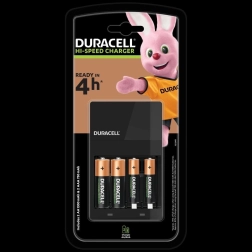 Duracell Hi-Speed laadija AA- ja AAA-patareidega