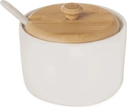 Portselanist suhkrutoos lusikaga WHITELINE 240 ml