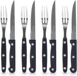 Roostevabast terasest steigisöögiriistade komplekt, 8 tk
