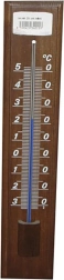 Välistermomeeter, puidust, peitsitud, 32 cm