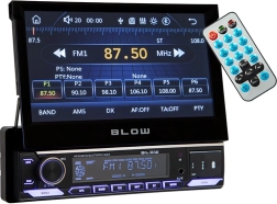Autoraadio Blow SlideX väljatõmmatava 7" ekraani, RDS-i, MP3, USB, microSD ja Bluetoothiga